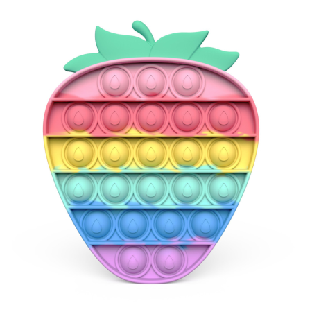 Антистрес іграшка Pop It Полуничка бантик пухирець 5144