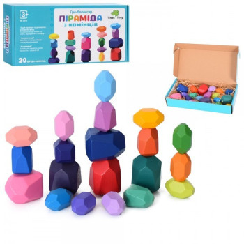 Дерев'яна іграшка Limo Toy Баланс камінчика MD-2916 20 деталей