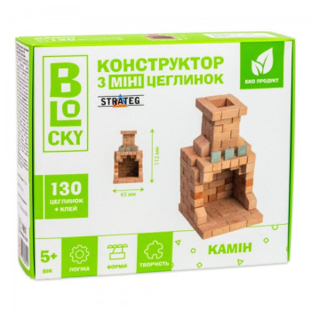 Ігровий набір Strateg Blockly Камін 31025