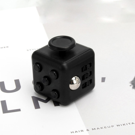 Кубик антистрес Fidget Cube 14129 3.5х3.5х4 см чорний