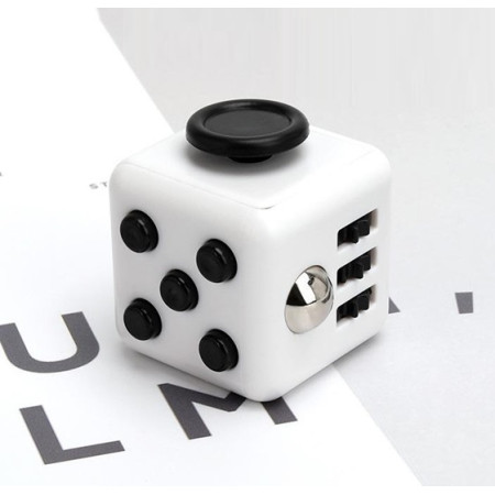 Кубик антистрес Fidget Cube 14452 3.5х3.5х4 см білий із чорним