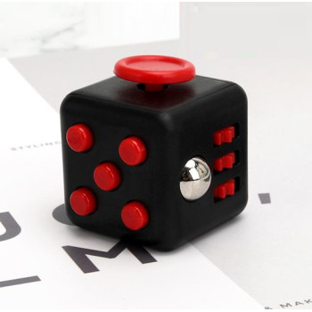 Кубик антистрес Fidget Cube 14453 3.5х3.5х4 см чорний з червоним