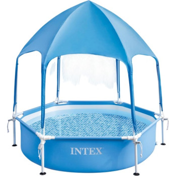 Басейн каркасний з навісом Intex 28209 188х38 см
