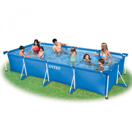 Басейн каркасний Intex Rectangular Frame Pool 28273 450х220х84 см 7127 л