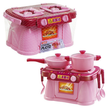 Кухня дитяча Юніка Cooking Plate with Dishes 71825 7 предметів рожева