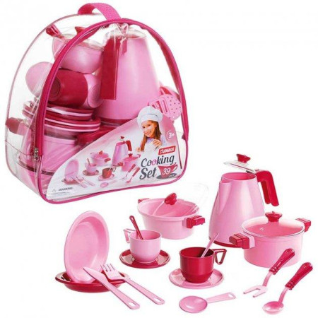 Дитячий кухонний набір посуду Юніка Cooking Set 71764 39 предметів Дитячий кухонний набір посуду Юніка Cooking Set 71764 39 предметів
