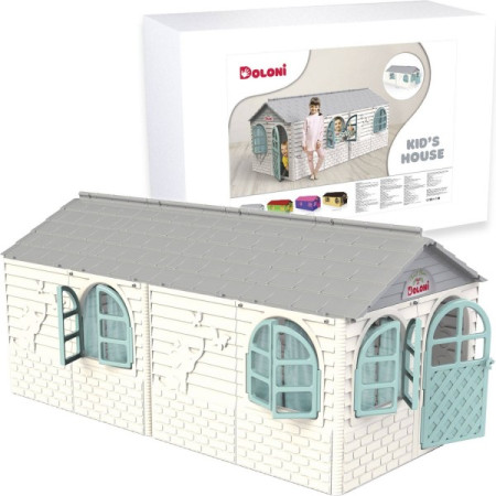Ігровий будиночок зі шторками Doloni Toys 02550-25 129х256х120 см