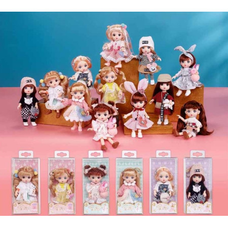Лялька шарнірна A699B 15 см