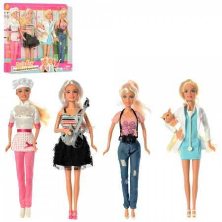 Набір ляльок ігрових Defa D-8405 4 шт 29 см