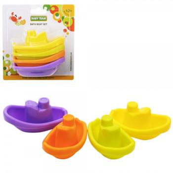 Набір іграшок для купання Baby Team Кораблики B-8854 4 шт