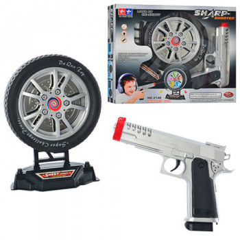 Пістолет іграшковий з мішенню ББ B-2148