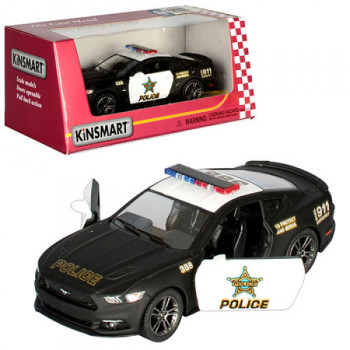 Поліцейська Машинка інертна Kinsmart Ford Mustang KT-5386-WP 12 см