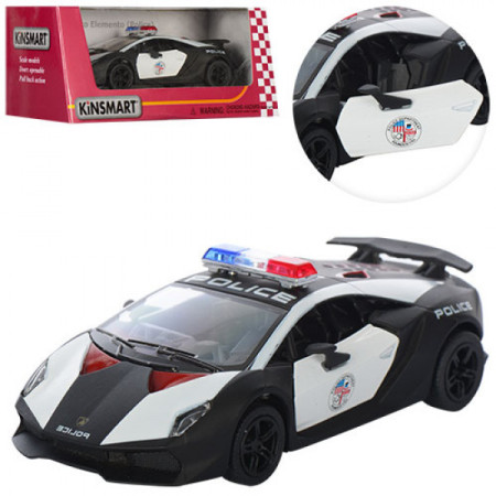 Поліцейська Машинка інертна Kinsmart Lamborghini KT-5359-WP 12 см