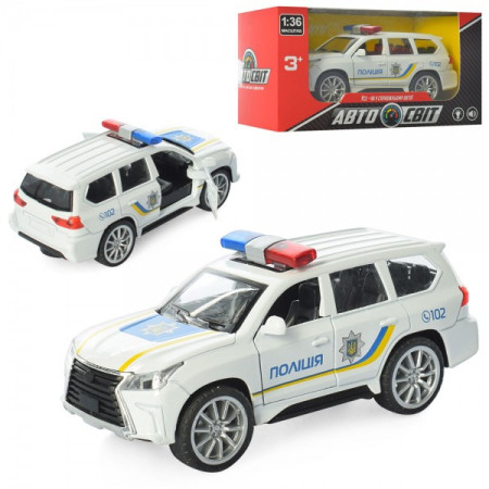 Машинка поліція Auto Mir Lexus AS-1833 11.5 см Машинка поліція Auto Mir Lexus AS-1833 11.5 см
