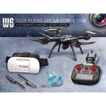 Квадрокоптер із 3D окулярами W6VR 25 см