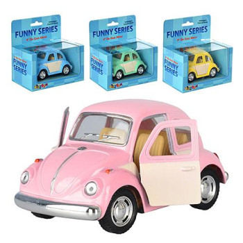 Машинка інертна Kinsmart 1967 Volkswagen Classical Beetle Color Door KT4026WC 9.5 см