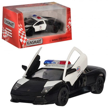 Поліцейська Машинка інертна Kinsmart Lamborghini KT-5317-WP 12 см Поліцейська Машинка інертна Kinsmart Lamborghini KT-5317-WP 12 см