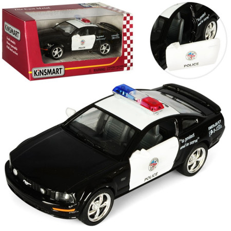 Поліцейська Машинка інертна Kinsmart Ford Mustang KT5091WP Поліцейська Машинка інертна Kinsmart Ford Mustang KT5091WP