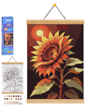 Картина за номерами Limo Toy Надвечір Соняшник M 6083 UA 30х40 см