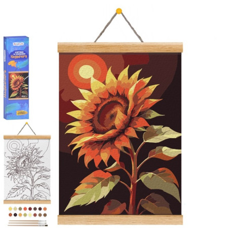 Картина за номерами Limo Toy Надвечір Соняшник M 6083 UA 30х40 см