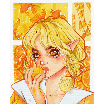 Картина за номерами Ідейка Апельсинове захоплення KHO2548 40х50 см