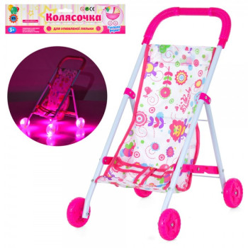 Коляска для ляльки 899K-1D 43х38х27 см рожева