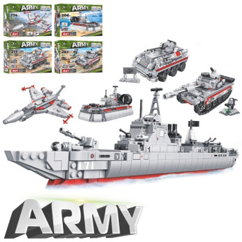 Конструктор ігровий Limo Toy Військовий транспорт KB-2019 4 шт/уп