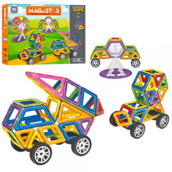Конструктор магнітний Limo Toy LT110 86 деталі