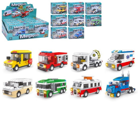 Конструктор ігровий Limo Toy Спецтранспорт KB 4006 8 шт/уп