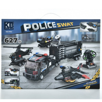 Конструктор ігровий Limo Toy Поліцейська техніка KB-5903 627 деталей