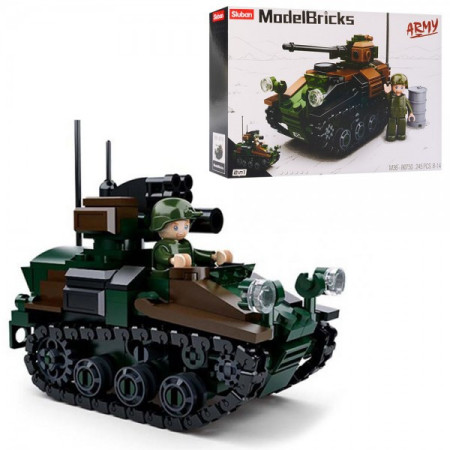 Конструктор Sluban Військовий танк M38-B0750 245 деталей