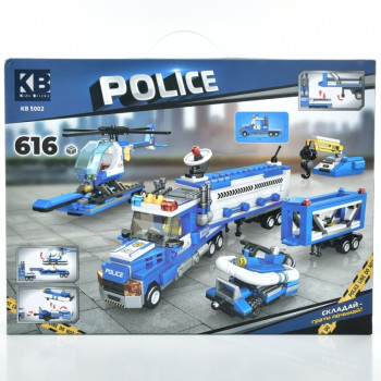 Конструктор ігровий Limo Toy Поліцейська техніка KB-5002 616 деталей