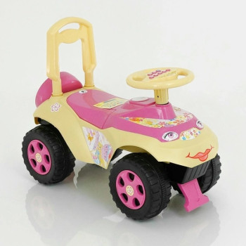 Толокар-каталка Doloni Toys Автошка 0142-07UA рожевий