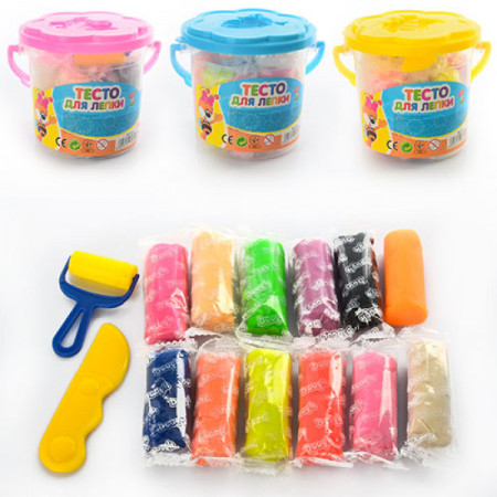 Тісто для ліплення з формочками MK-0233 12 кольорів