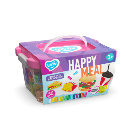 Набір для ліплення Lovin Happy meal 41137 35 предметів Набір для ліплення Lovin Happy meal 41137 35 предметів