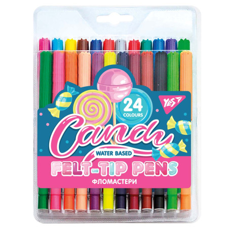 Набір фломастерів YES Sweet Cream 650507 24 кольори