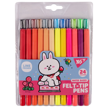 Набір фломастерів YES Line Friends 650556 24 кольори