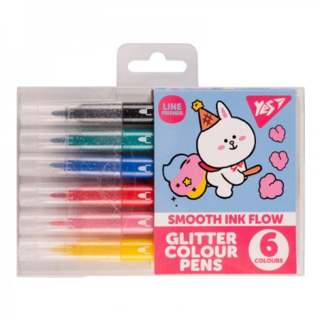 Набір фломастерів YES 650560 6 кольорів