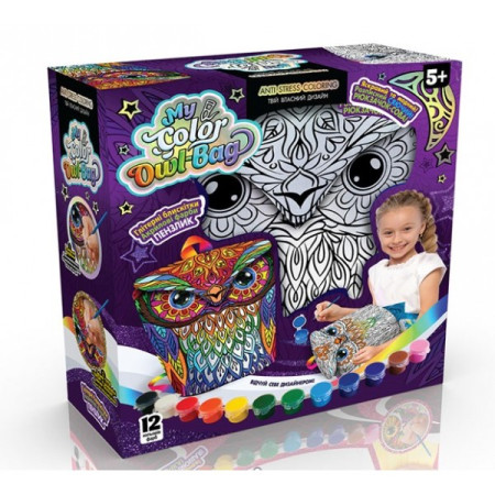 Набір творчості Danko Toys Bubble Clay My Color Owl-Bag COWL-01-01U Набір творчості Danko Toys Bubble Clay My Color Owl-Bag COWL-01-01U