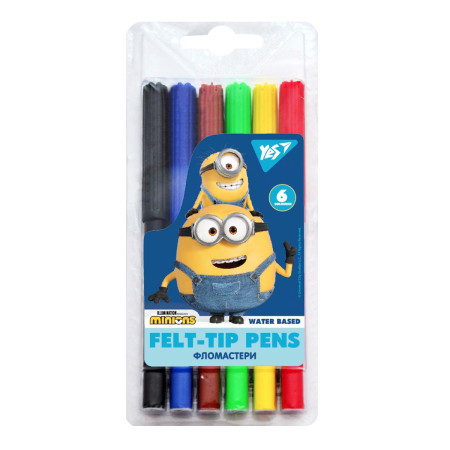 Набір фломастерів YES Minions 650529 6 кольорів