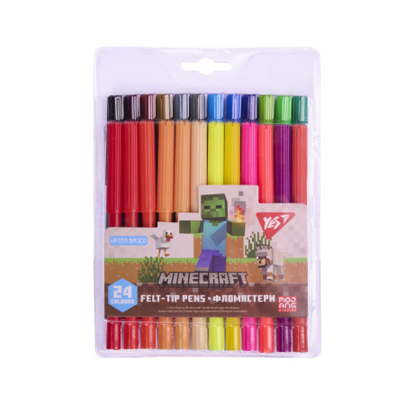 Набір фломастерів YES Minecraft 650571 24 кольори