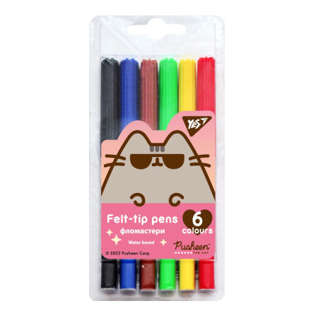 Набір фломастерів YES Pusheen 650528 6 кольорів