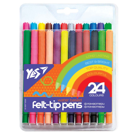 Набір фломастерів YES Erudite 650461 24 кольори