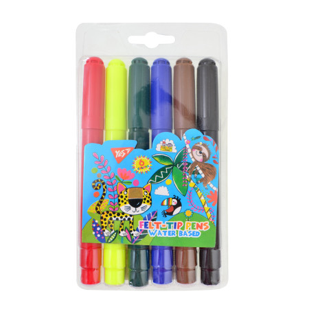 Набір фломастерів YES Jumbo Rachel Zoo 650383 6 кольорів