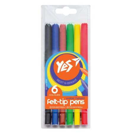 Набір фломастерів YES Erudite 650458 6 кольорів