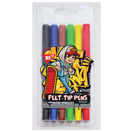 Набір фломастерів YES Subsurf 650430 6 кольорів