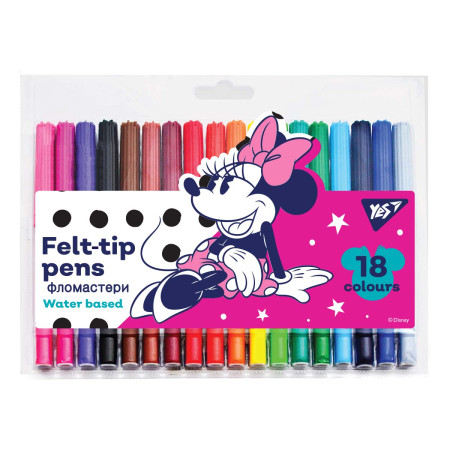 Набір фломастерів YES Minnie Mouse 650493 18 кольорів