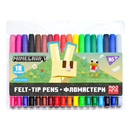 Набір фломастерів YES Minecraft Spring 650586 18 кольорів