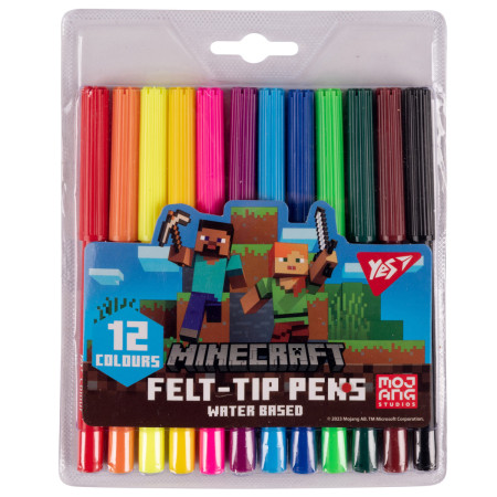 Набір фломастерів YES Minecraft 650544 12 кольорів