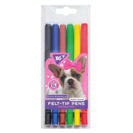 Набір фломастерів YES Keith Kimberlin 650510 6 кольорів